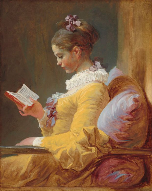 A Young Girl Reading, c. 1770, Jean-Honoré Fragonard [Public domain, via Wikimedia Commons]