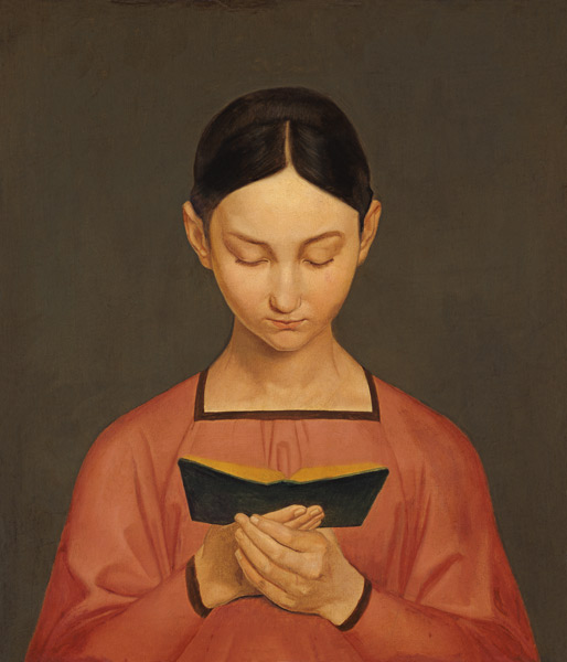 Lesendes Mädchen, 1828, Gustav Adolph Hennig
