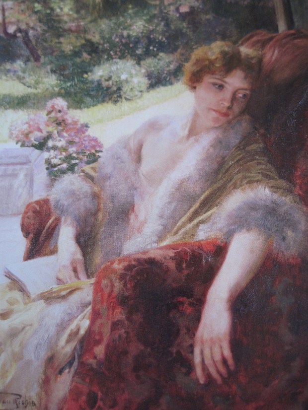 Portrait of a Woman in a Fur Wrap, Herman Richir (Belgian)