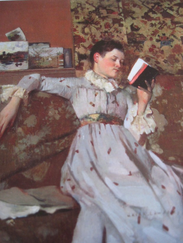 Caterina Reading a Book, c. 1888, James Kerr-Lawson (Scottish)