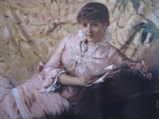 Parisienne Reading, 1880, Albert Gustaf Aristides Edelfelt (Finnish)