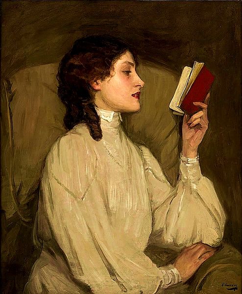 Miss Auras, c. 1900, Sir John Lavery [Public domain, via Wikimedia Commons]