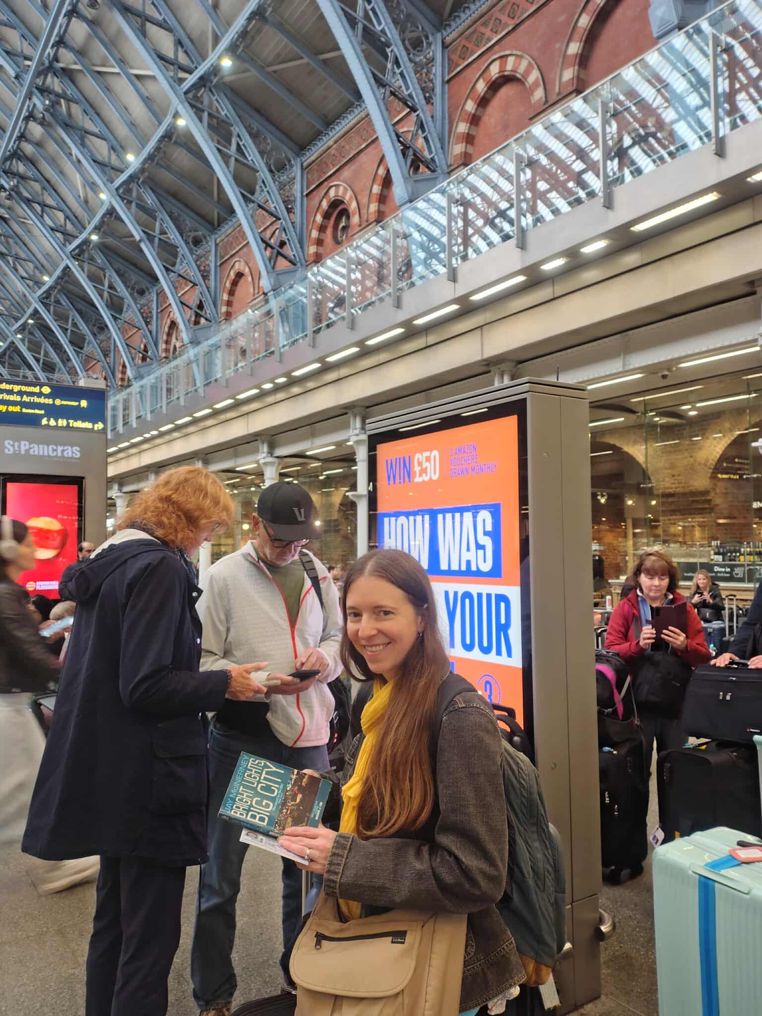 At London St Pancras station